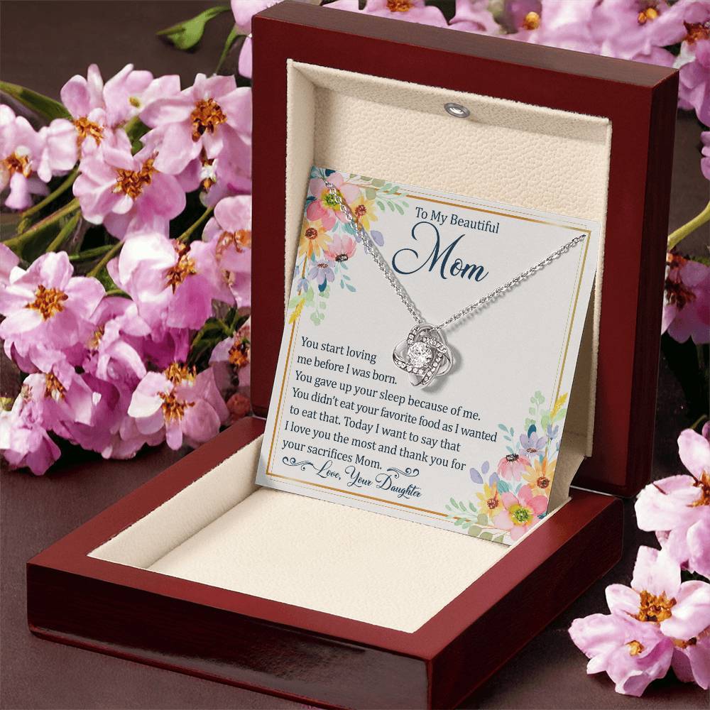 Mother's Day Happy Birthday Or Just To Say Love You Mom - 11 Love Knot Necklace