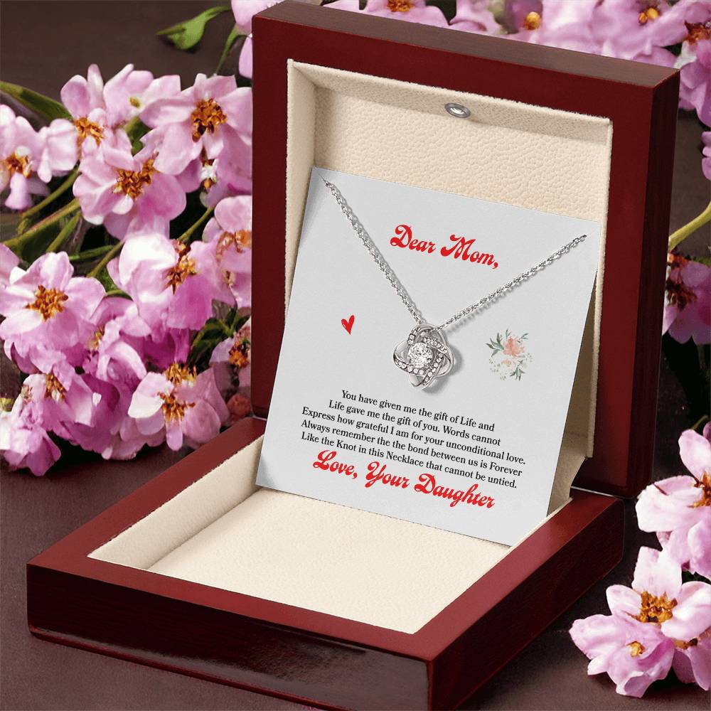 Gift For Mom - Love Knot Necklace 1 Love Knot Necklace