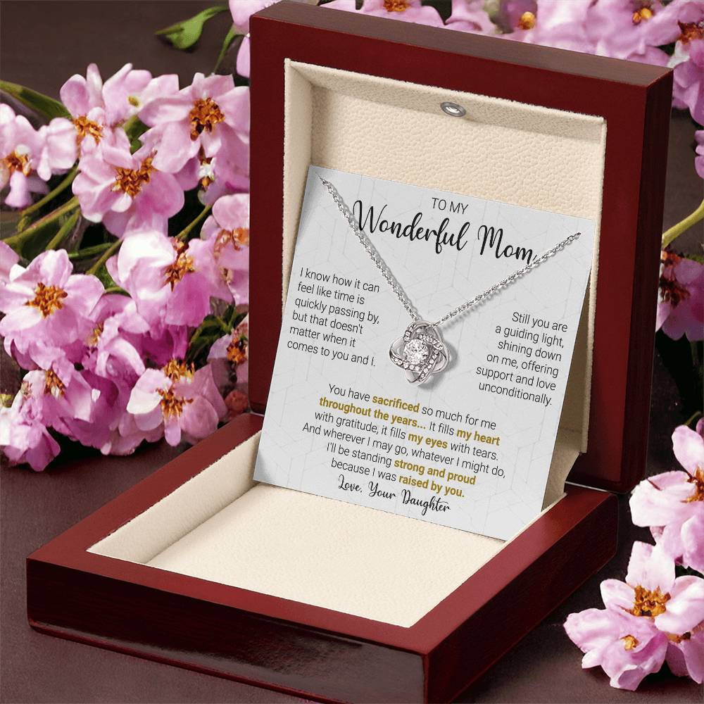 Gift For Mom - A Guiding  Love Knot Necklace