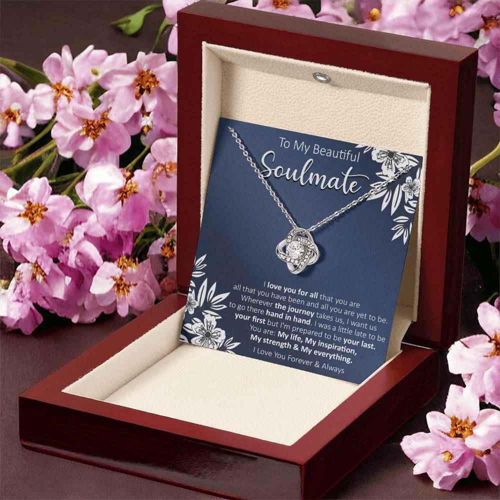 Gift For Your Soulmate - Your Last - Love Knot Love Knot Necklace