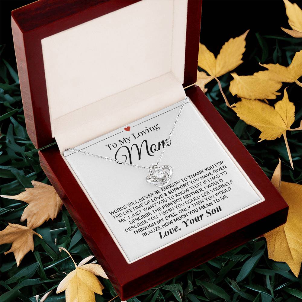 Heartfelt Mother's Day Gift For Mom Love Knot Necklace 10