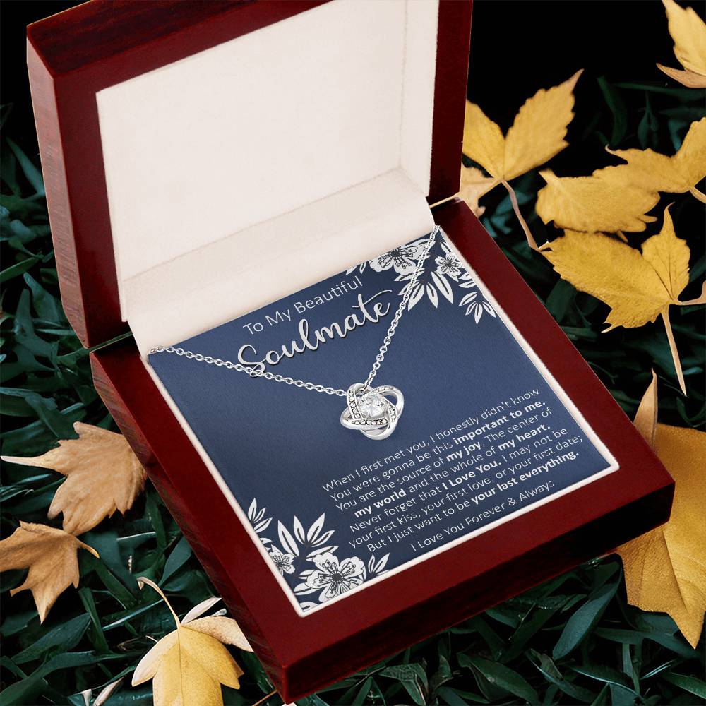 Gift For Your Soulmate - Your First Date - Love Knot Love Knot Necklace