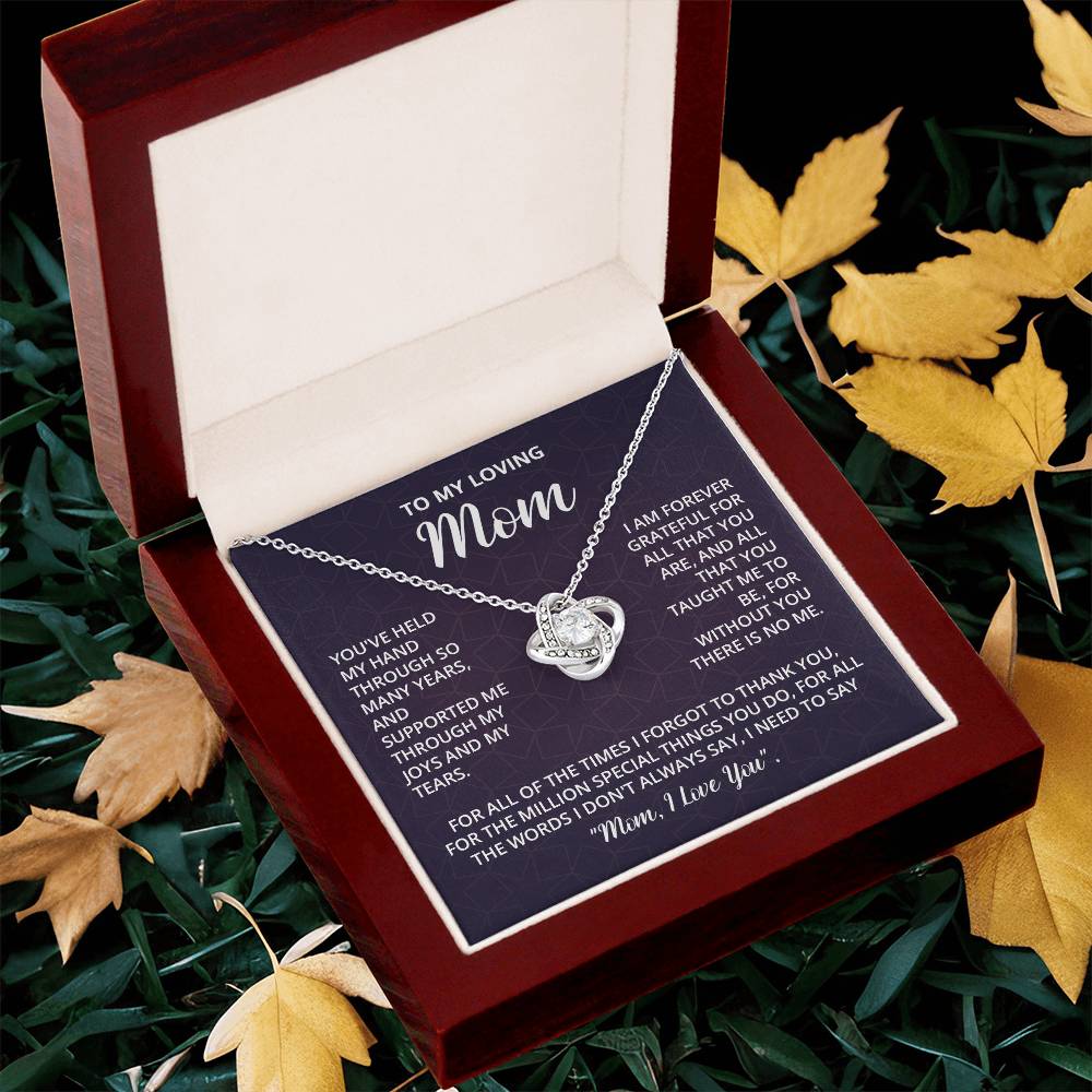 Mothers Day Gifts For Mom - Love Knot Necklace Love Knot Necklace
