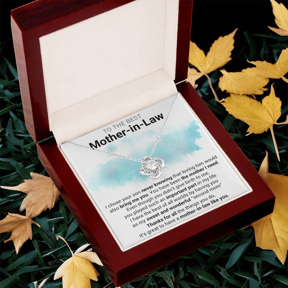 Gift For Mother-In-Law - Sweet - Love Knot Love Knot Necklace