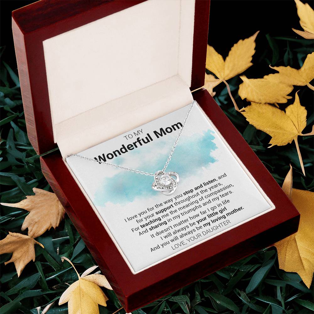 Gift For Mom - The Meaning - Love Knot Love Knot Necklace