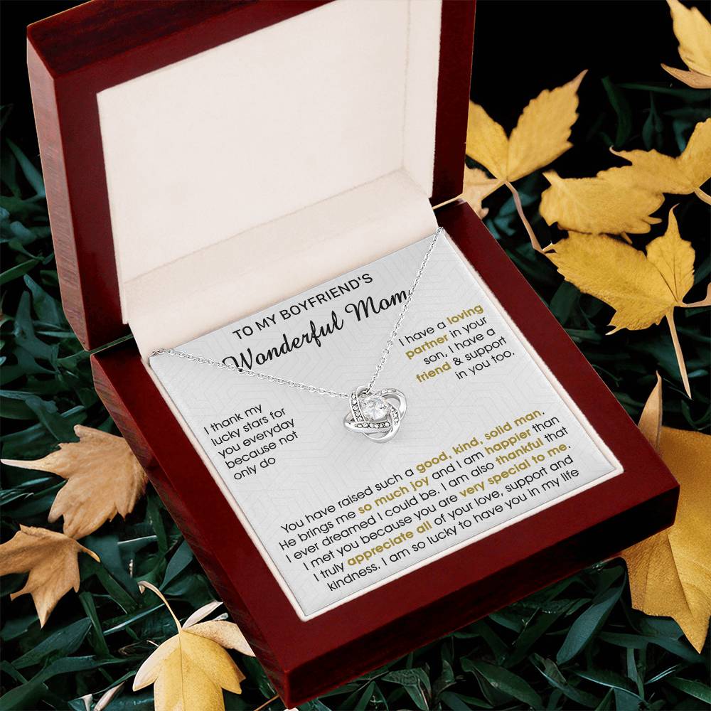Gift For Boyfriend's Mom - All Of Your Love - Love Knot Love Knot Necklace