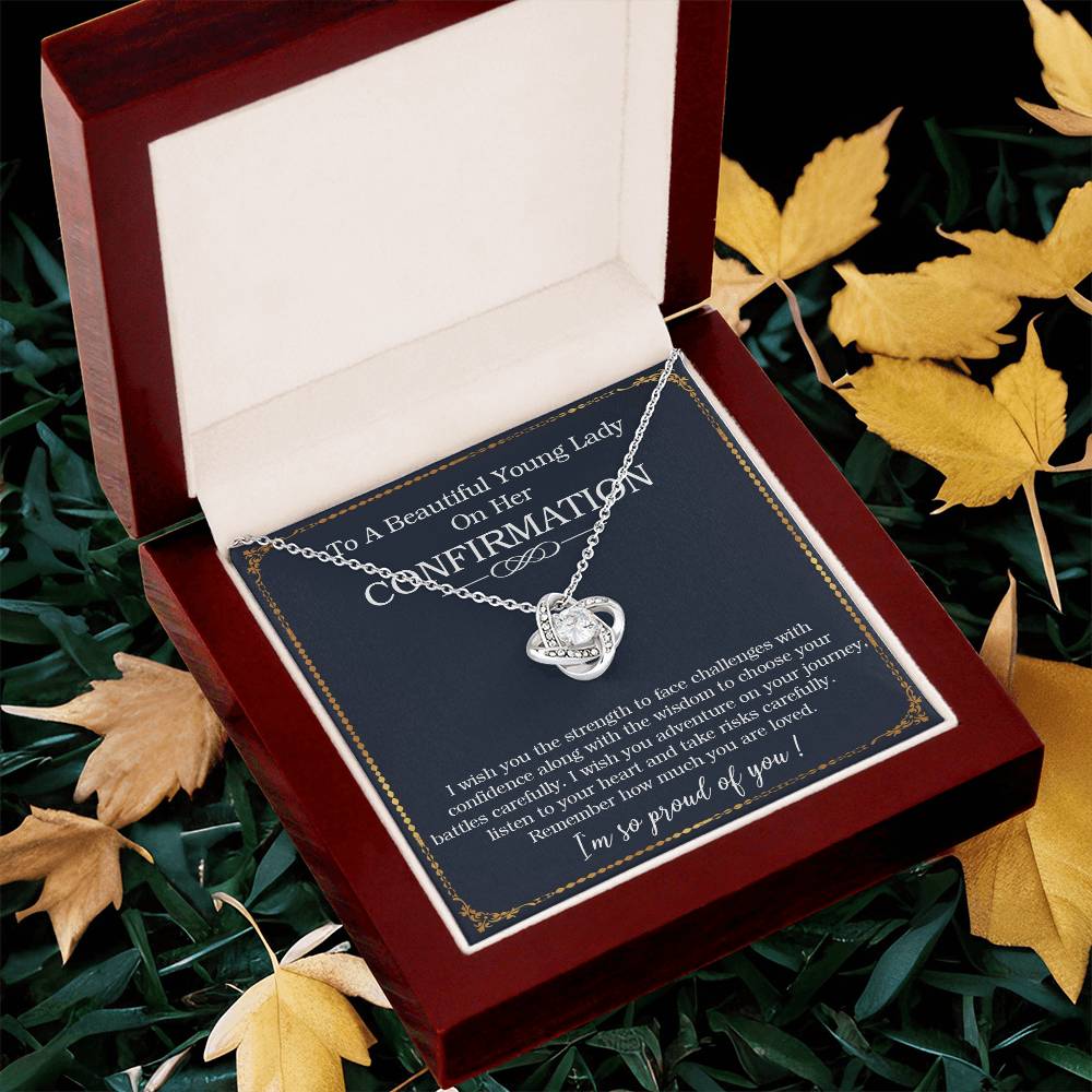 Confirmation Gifts For Her Necklace For Girl On Her Confirmation Day Confirmation Gift For Tee Love Knot Necklace