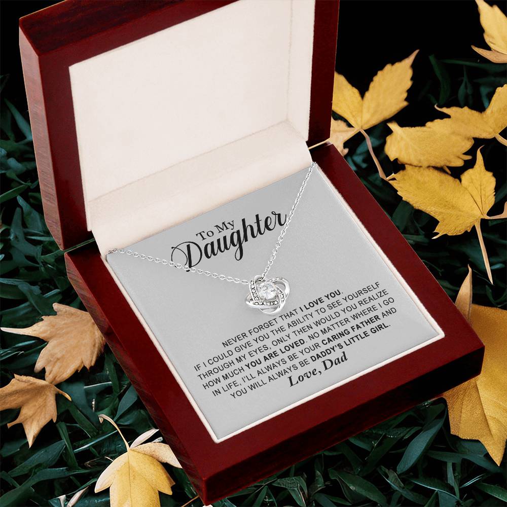 Daughter - You Are Loved - Ne Love Knot Necklace
