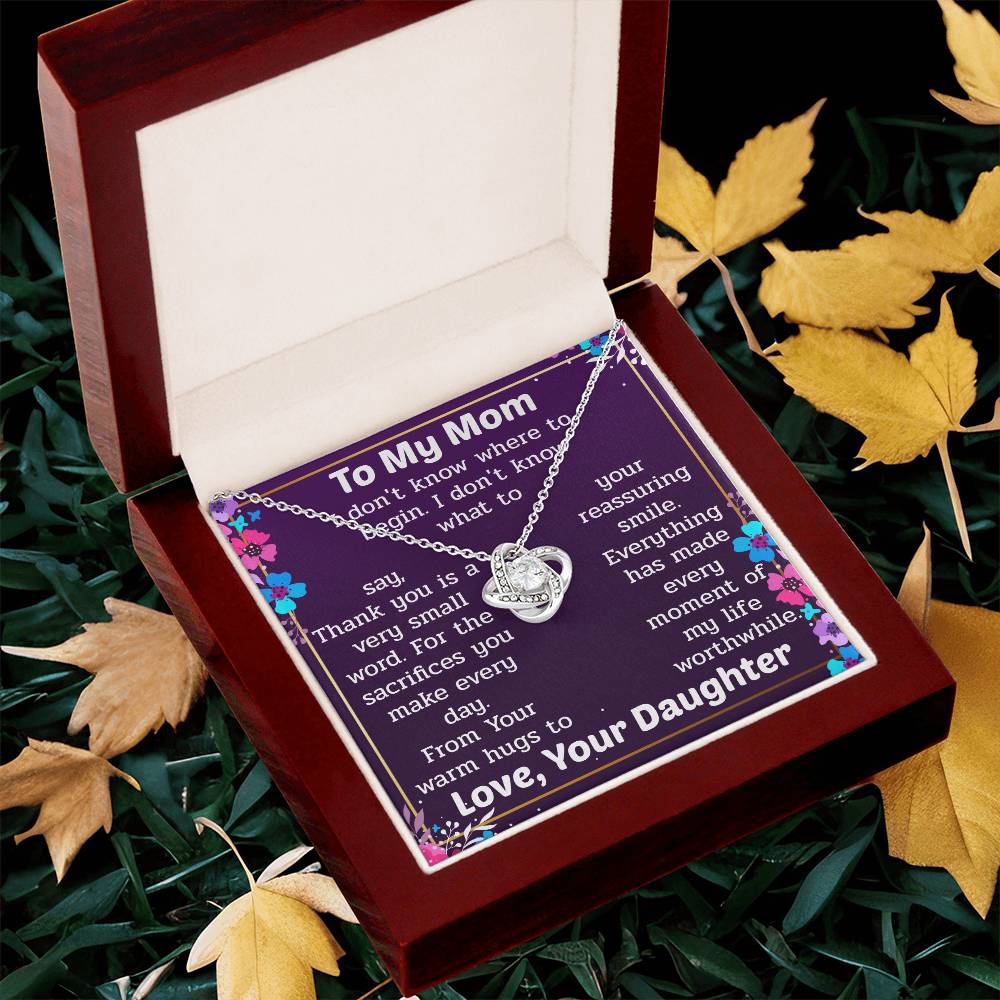 The Unique Necklace Gift For Love Love Knot Necklace