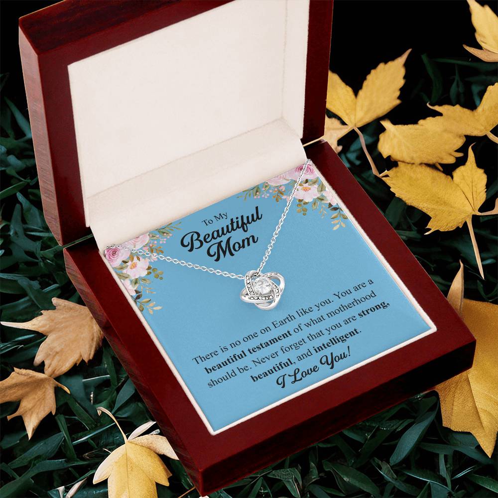 Mothers Day Gift From Daughter Mother Of The Groom Gift From Son Presents For Mom Birthday Sentimental Jewelry Necklace For Mom Love Knot Necklace