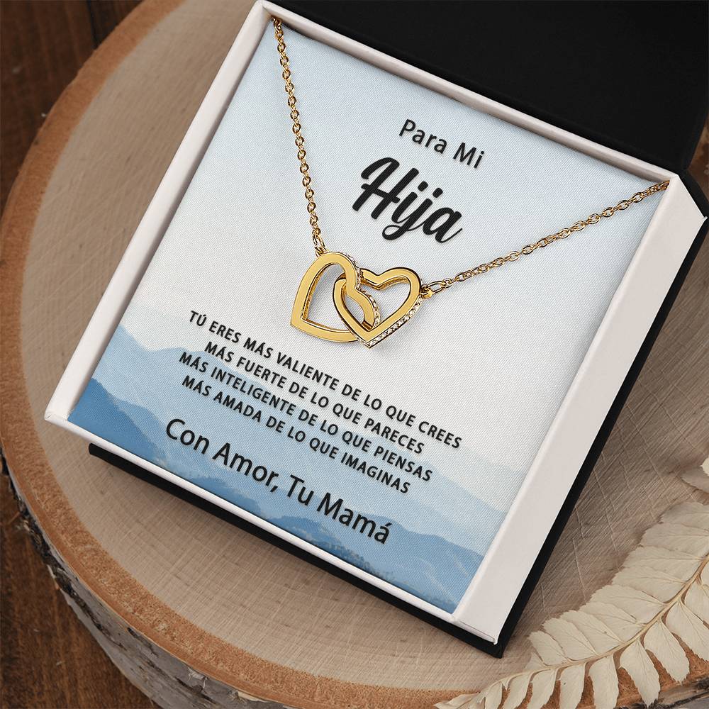 Mas Amada De Lo Que Imaginas Interlocking Hearts Necklace