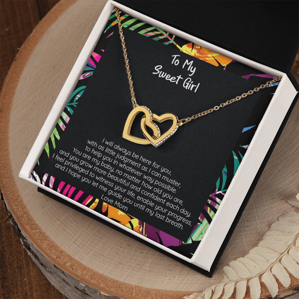 Gift Sweet Teen Girl - Locked Hearts Necklace Interlocking Hearts Necklace
