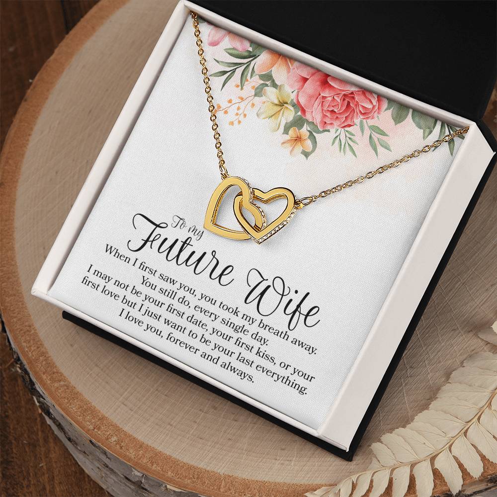 Interlocking Hearts - To Future Wife Interlocking Hearts Necklace