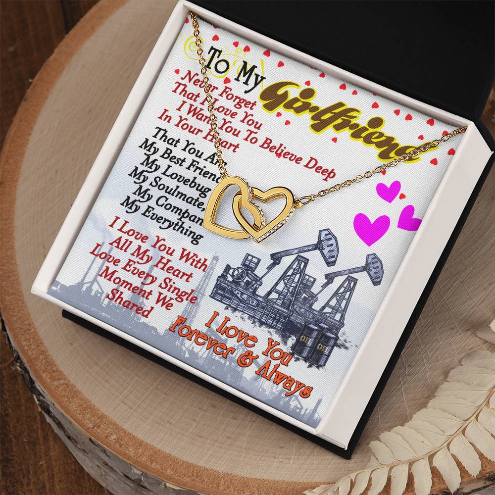 Oilfield Man'S Girlfriend - Interlocking Heart Necklace Interlocking Hearts Necklace