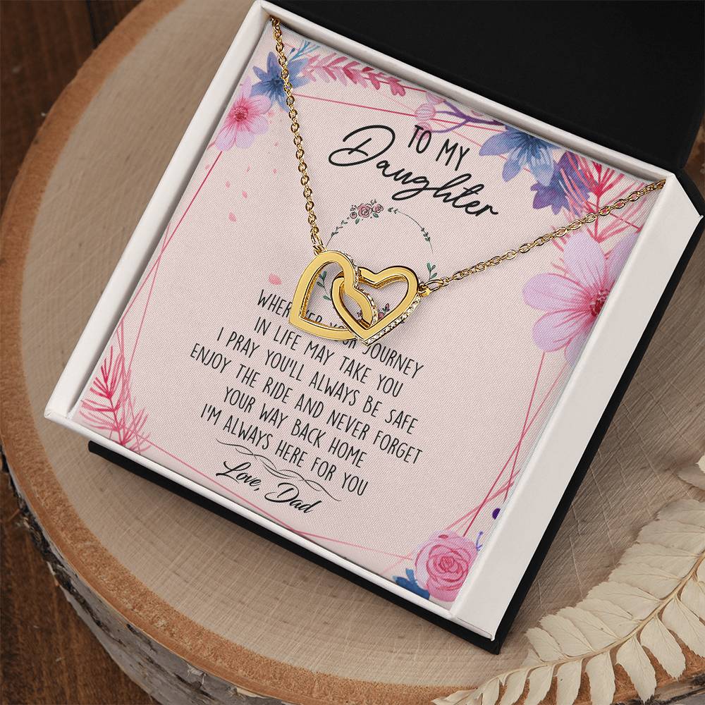 TO02AF~1 Interlocking Hearts Necklace