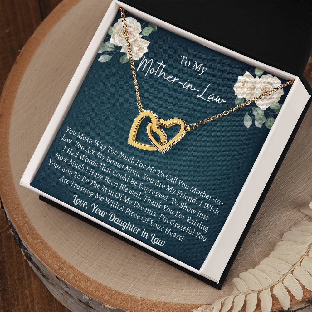 Mother In Law Interlocking Interlocking Hearts Necklace