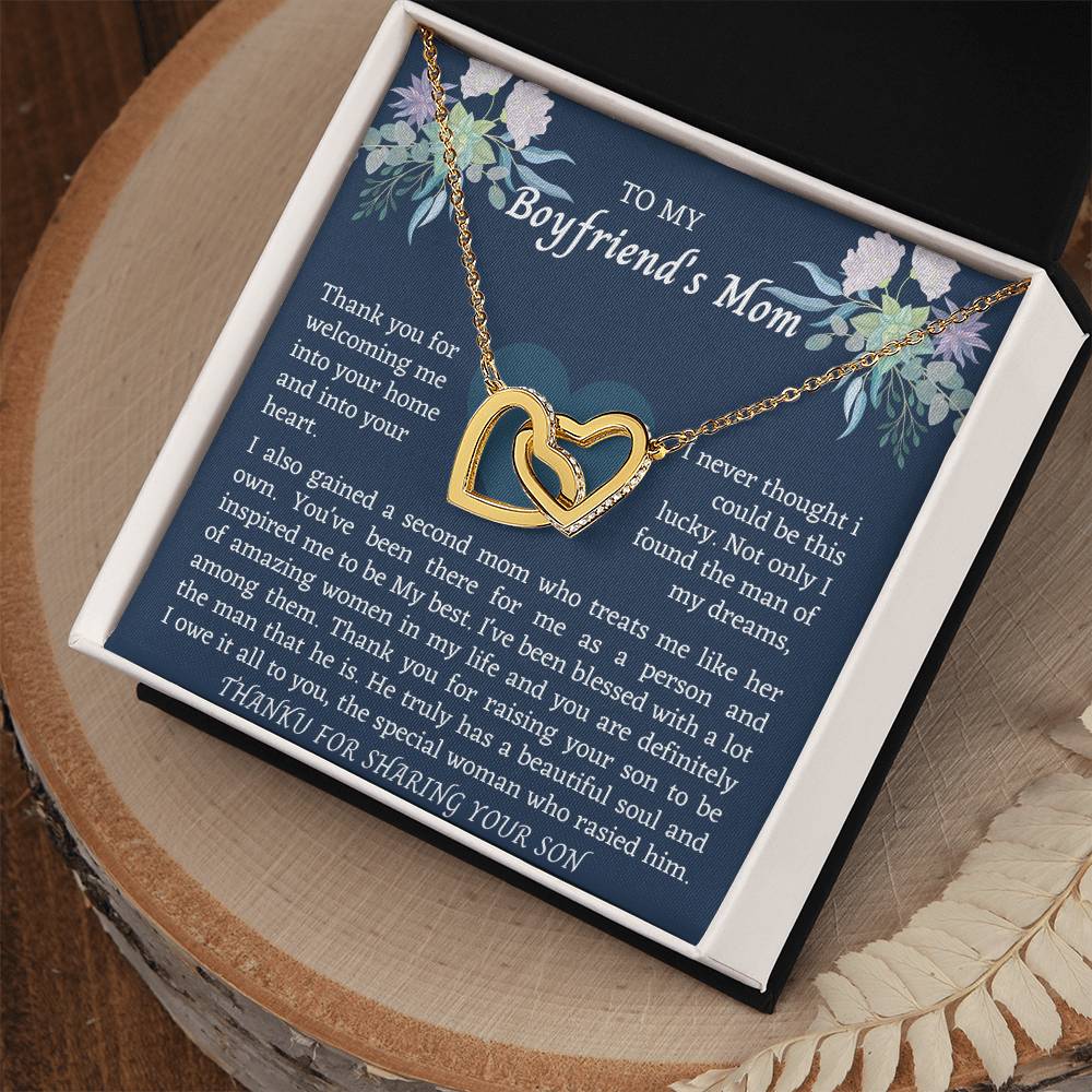 Interlocking Boyfriend Mom Interlocking Hearts Necklace