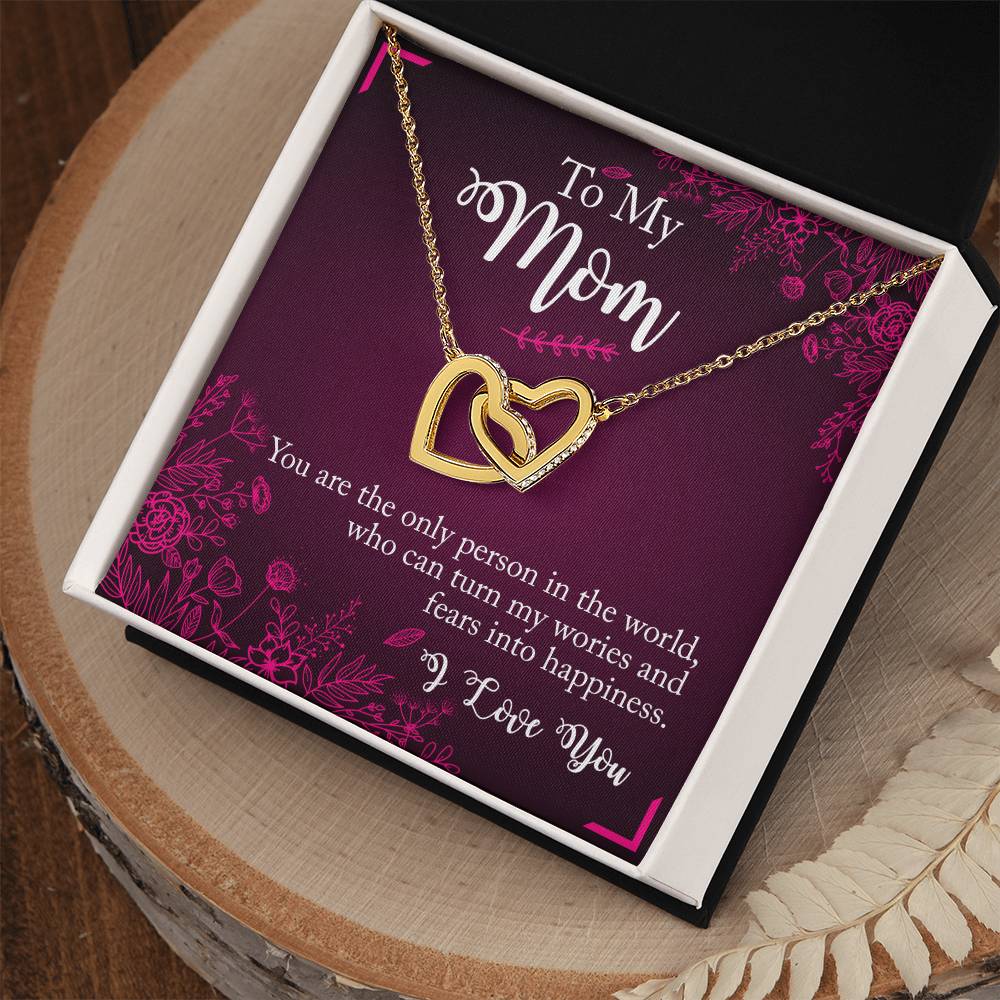 Interlocked Heart Neckless - Mother'S Day Interlocking Hearts Necklace