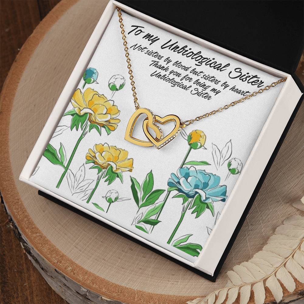My Unbiological Sister Interlocking Hearts Necklace