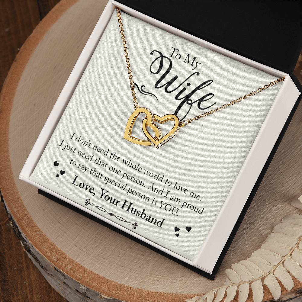 Interlocking Hearts Necklace Anniversary Gift For Wife Gift For Her From Husband Gift For Her Mothers Day Gift Valentines Day Gift Gifts For Wife Christmas Gift