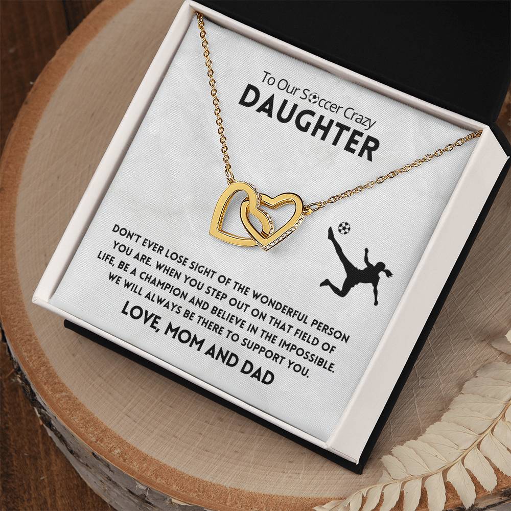 Don'T Ever Lose Sight Necklace Interlocking Hearts Necklace