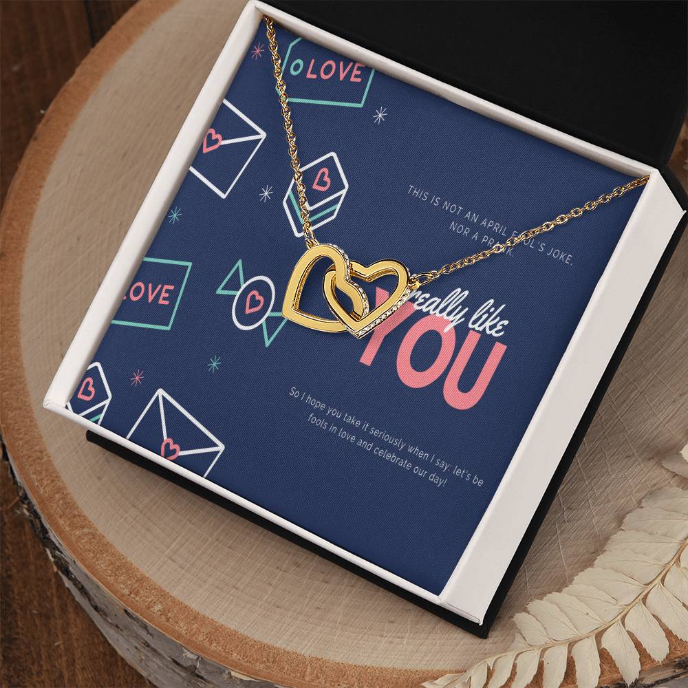 To My Love Interlocking Hearts Necklace