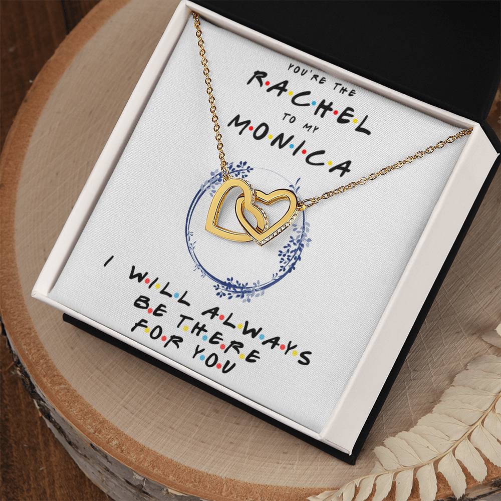 You'Re The Monica To My Phoebe Necklace Gift Bestfriend Birthday Gift Best Friend Gifts Friends Tv Show Necklace Friendship Necklace Interlocking Hearts Necklace