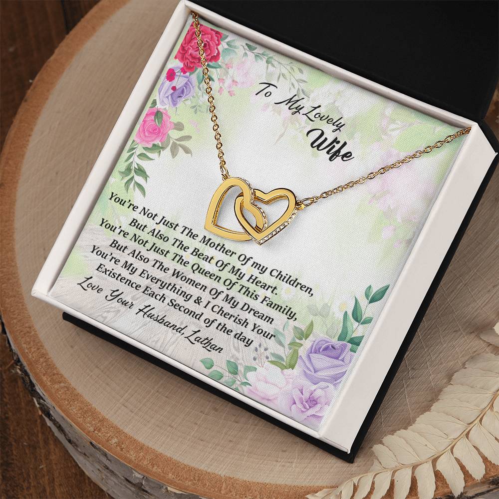 Love Your Husband Lathan Interlocking Hearts Necklace