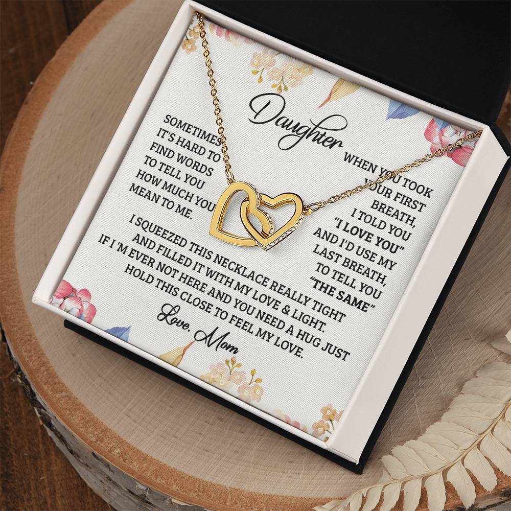 Use Last Breath Interlocking Hearts Necklace