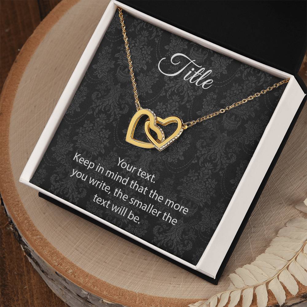 Custom Interlocking Hearts Interlocking Hearts Necklace