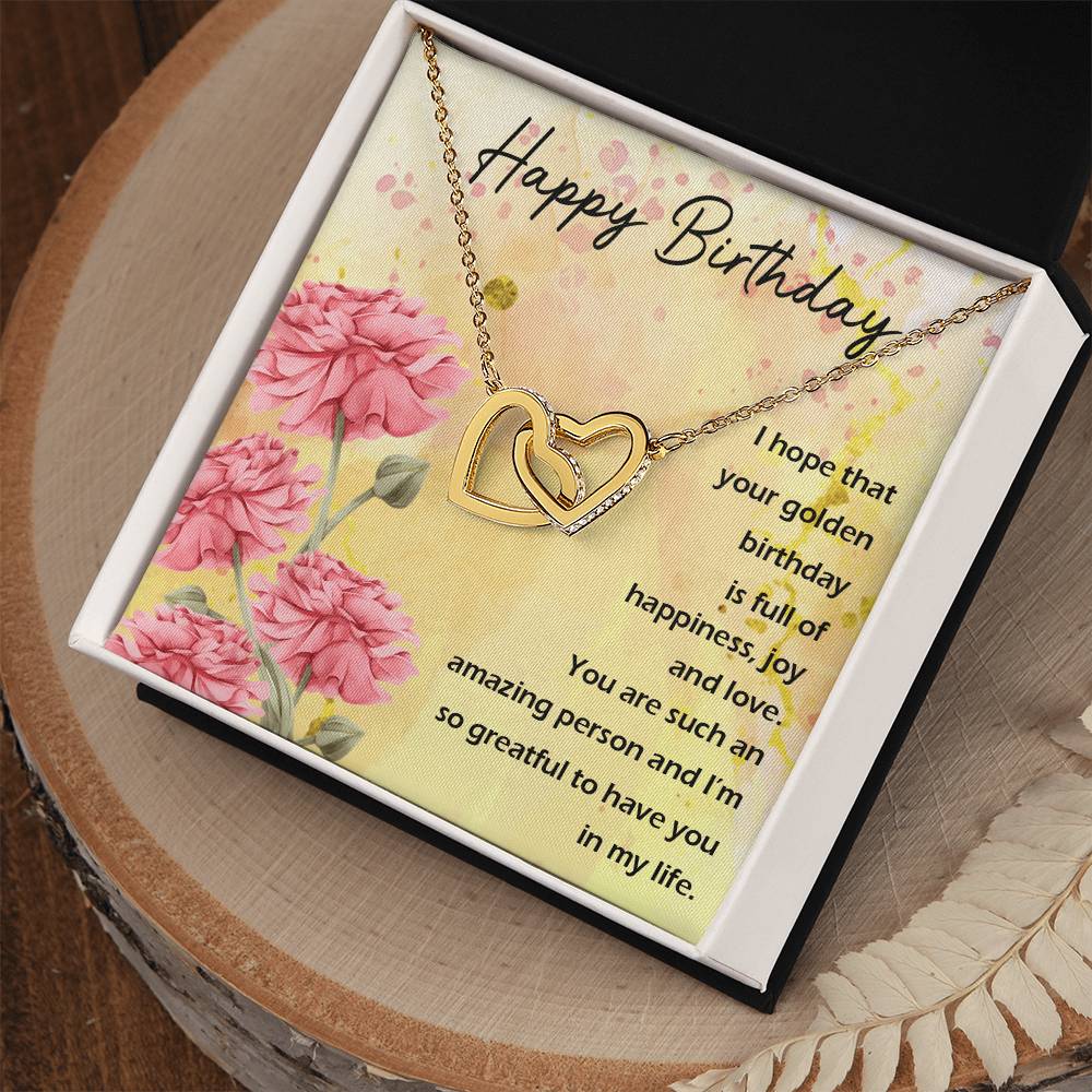 Interlocked Heart Neckless - For Birthday Interlocking Hearts Necklace