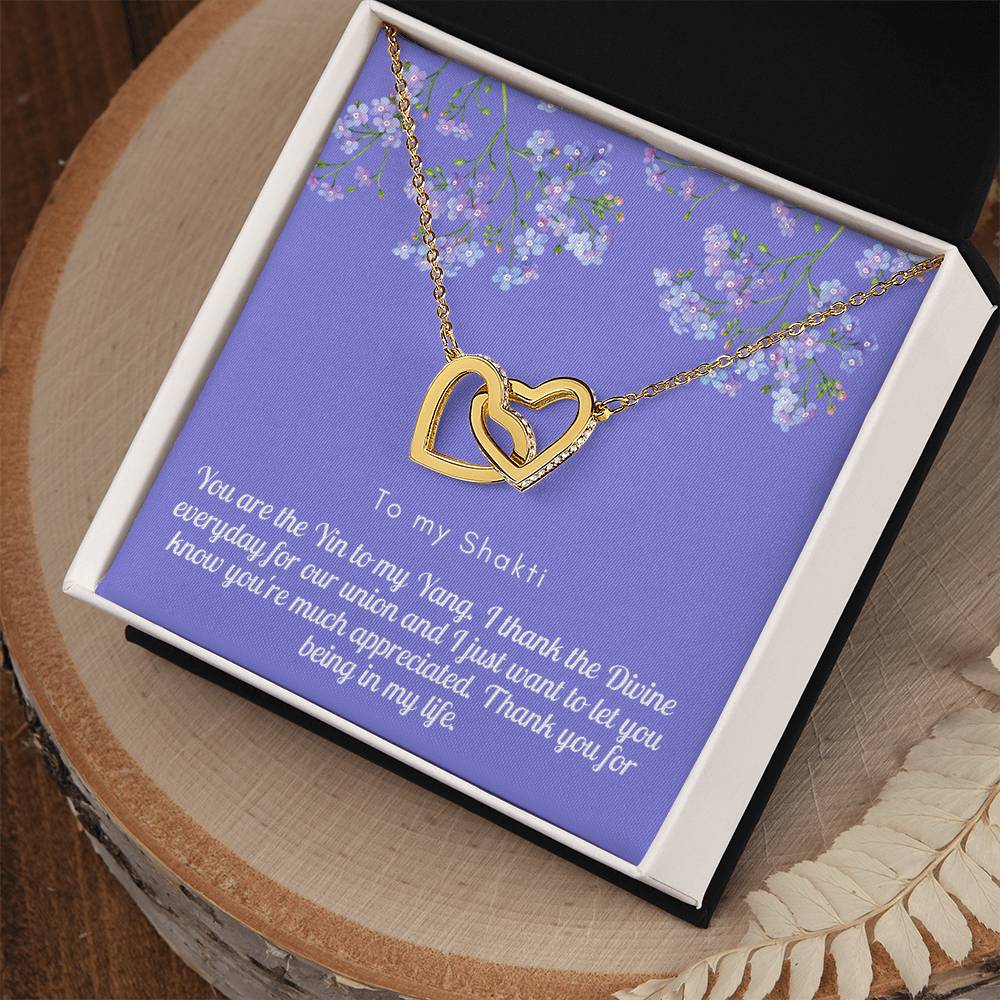 Light Shakti-Less Likely Interlocking Hearts Necklace