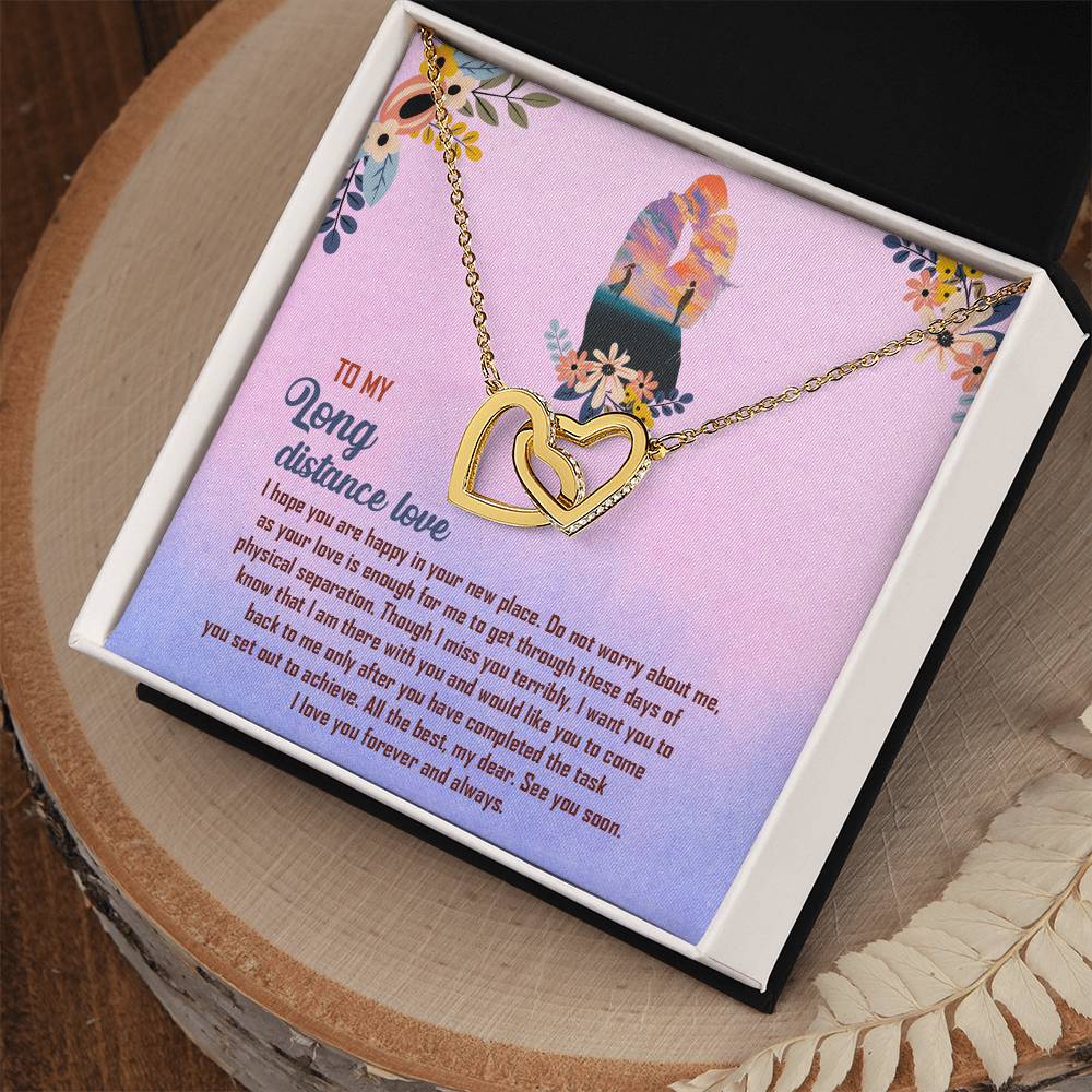 Interlocked Necklace For Long Distance Love Interlocking Hearts Necklace