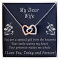 Today & Forever Necklace Interlocking Hearts Necklace