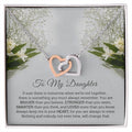 Interlocking Hearts - To Daughter Interlocking Hearts Necklace