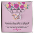 Grandmother And Granddaughter - A Special Bond So Strong It Cannot Be Broken Interlocking Hearts Necklace