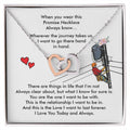 Lineman'S Girl - Interlocking Heart Necklace Interlocking Hearts Necklace