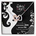 To My Pregnant Wife Interlocking Hearts Necklace