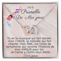 Collier Ange. Interlocking Hearts Necklace