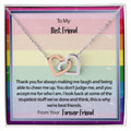 This Is Why We'Re Best Friend Necklace Interlocking Hearts Necklace