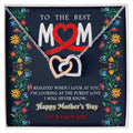 To My Mom Purest Love Love You Always Interlocking Hearts Necklace