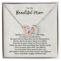 Mothers Day Two Hearts Necklace Mothers Day Gifts Daughter To Mom Gifts Gifts For Mom Son To Mom Gift Necklace For Mom Interlocking Hearts Necklace