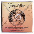 To My Mother - Interlocking Hearts Necklace