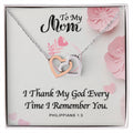 Mom Necklace Mother Necklace Mom Gift Mother'S Day Gift Mother'S Day Necklace Mother Daughter Gift Interlocking Hearts Necklace