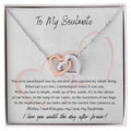 To My Soulmate Interlocking Hearts Necklace