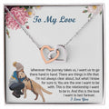 Gift For My Love Love -Necklace Interlocking Hearts Necklace