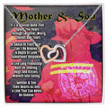 Gift For Mom- Interlocking Heart Necklace Interlocking Hearts Necklace