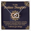 Best Daughter Gifts Interlocking Hearts Necklace