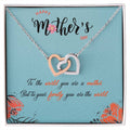 Mom Necklace Mother Necklace Mom Gift Mother'S Day Gift Interlocking Hearts Necklace