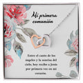 Mi Primera Comunión Entre El Canto De Los Ángeles Y La Sonrisa Del Cielo Interlocking Hearts Necklace